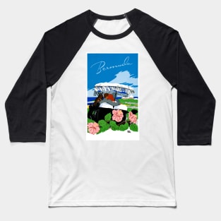 Vintage Travel Poster Bermuda Baseball T-Shirt